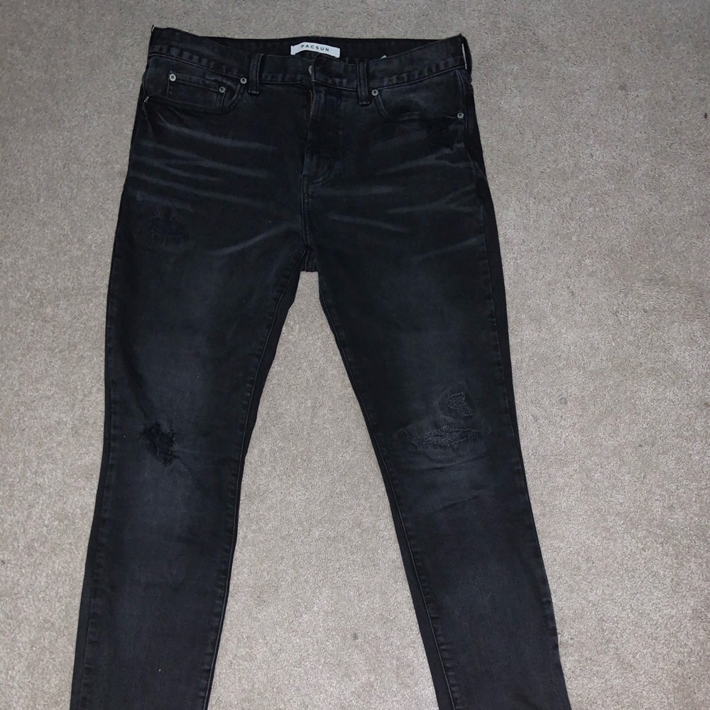 Pacsun ripped black skinny jeans